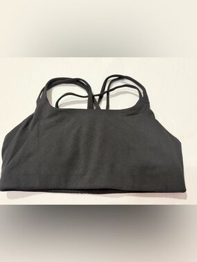 Athleta Black Strappy Sports Bra